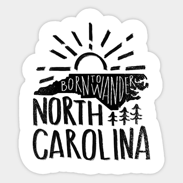 North Caroina Nature Sticker by HalpinDesign